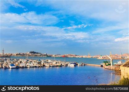 Cartagena Murcia port marina in Mediterranean Spain