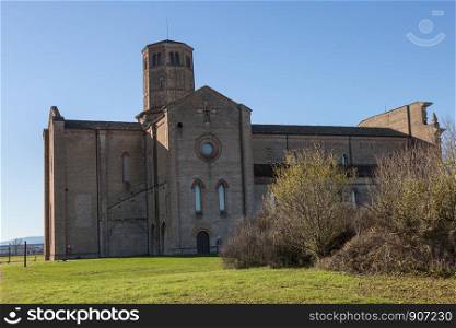 Carthusian Monastery located in the outskirts of Parma in Italy: Abbey of Valserena.. Carthusian Monastery located in the outskirts of Parma in Italy: Abbey of Valserena