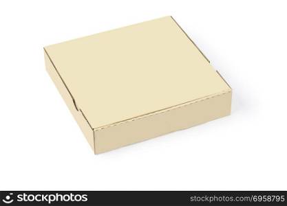 Carton box isolated on white with clipping path. Carton box isolated on white