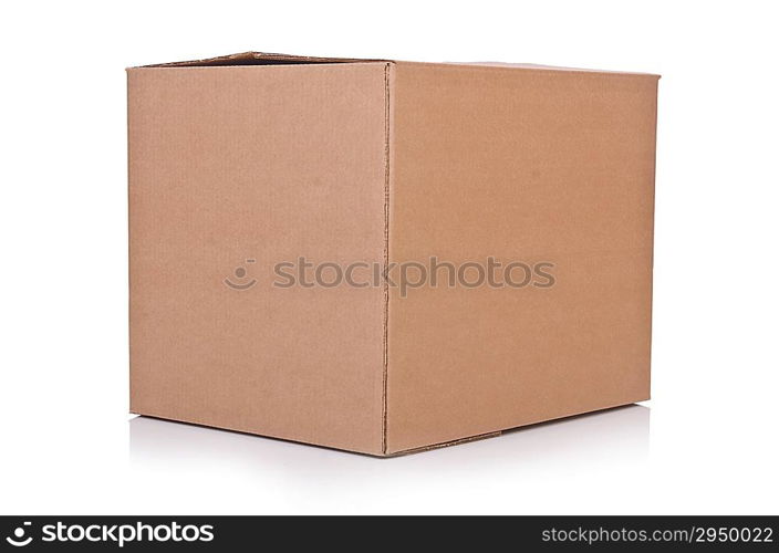 Carton boxes isolated on the white background