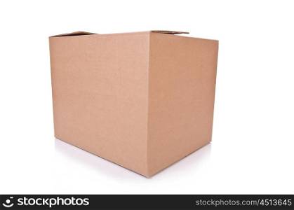 Carton boxes isolated on the white background