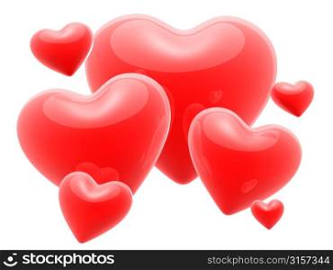 cartoon hearts
