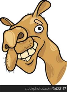 cartoon illustration of dromedary camel