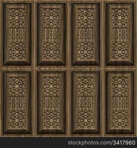 carvbed wwood panels. ornate and intricate carved wooden panel wall
