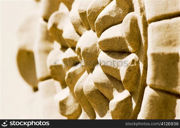 Carved stone structure at the Royal Gaitor, Jaipur, Rajasthan, India