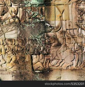 carving in Angkor,Cambodia