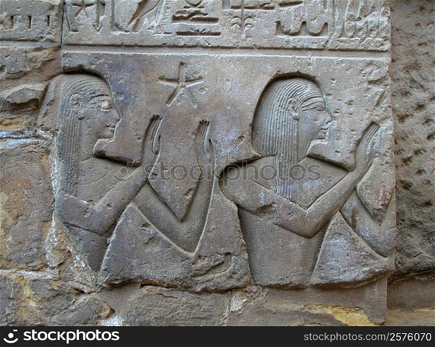 Carvings on the wall, Temple Of Luxor, Luxor, Egypt