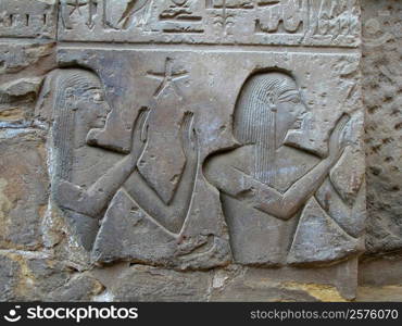 Carvings on the wall, Temple Of Luxor, Luxor, Egypt