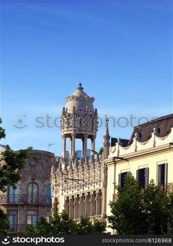 Casa Lleo Morera - the ancient building in Barcelona