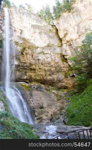 Cascade of Fondo in Alto Adige . Cascade of Fondo in Alto Adige on South Tyrol in Italy