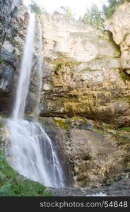 Cascade of Fondo in Alto Adige . Cascade of Fondo in Alto Adige on South Tyrol in Italy