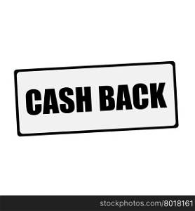 Cash back wording on rectangular signs
