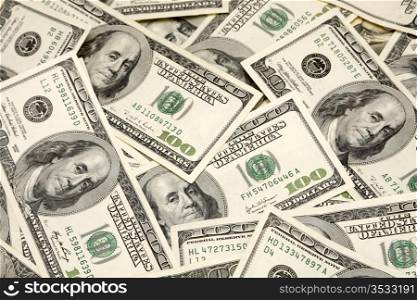 Cash, banknotes close up. Horizontal image