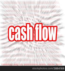 Cash flow word cloud image with hi-res rendered artwork that could be used for any graphic design.. Cash flow word cloud