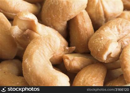 Cashew nuts closeup