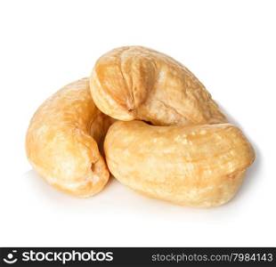 Cashews nuts isolated on a white background