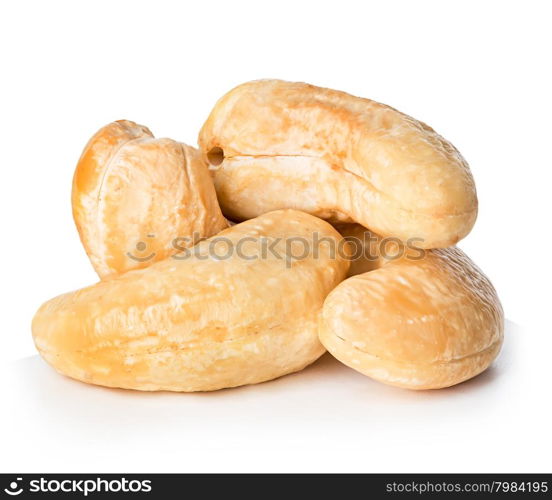 Cashews nuts isolated on a white background