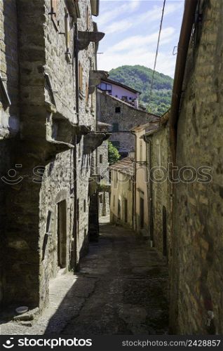 Casola in Lunigiana, historic town in Massa and Carrara province, Tuscany, Italy