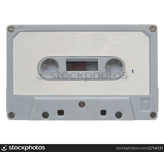 Cassette. A magnetic audio tape cassette for music recording