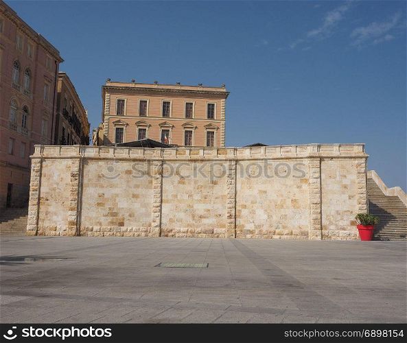 Casteddu (meaning Castle quarter) in Cagliari. Castello quarter aka Casteddu e susu (meaning Upper Castle in Sard) old medieval town city centre in Cagliari, Italy