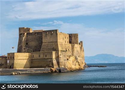 Castel dell&rsquo;Ovo in a summer day in Naples, Italy