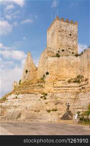 Castello di lombardia in Enna Sicily, Italy.