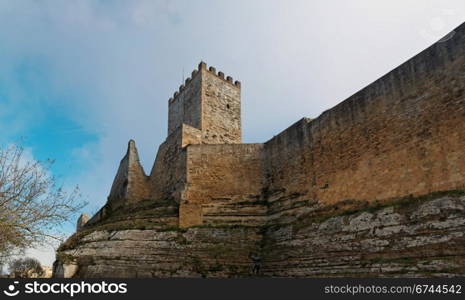 Castello di Lombardia medieval castle in Enna, Sicily, Italy