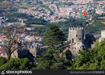 Castelo dos Mouros in the village of Sintra, Portugal