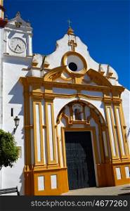 Castilblanco church by via de la Plata way of Spain in Andalusia