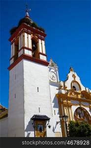 Castilblanco church by via de la Plata way of Spain in Andalusia
