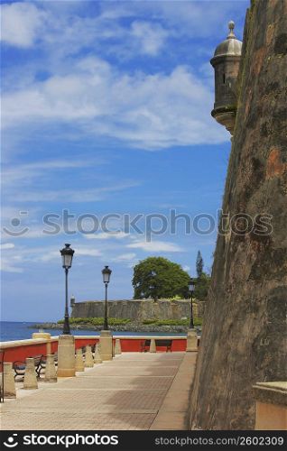Castle at the seaside, Morro Castle, Old San Juan, San Juan, Puerto Rico