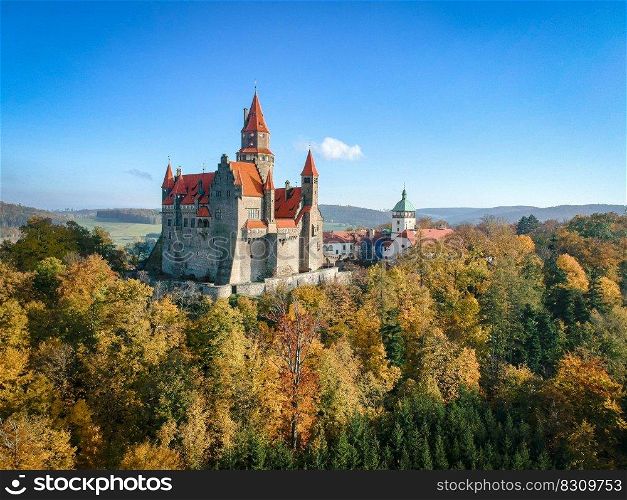castle autumn season historical