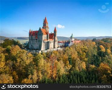 castle autumn season historical