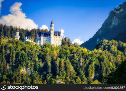 castle building mountain bavaria