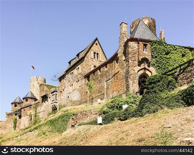 Castle Burg Thurant at Alken an der Mosel in Germany.