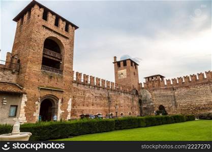 Castle Castelvecchio in a summer day in Verona, Italy