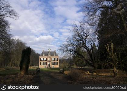 Castle den Bramel. Castle den Bramel near Vorden in the Dutch region Achterhoek seen from the surrounding park