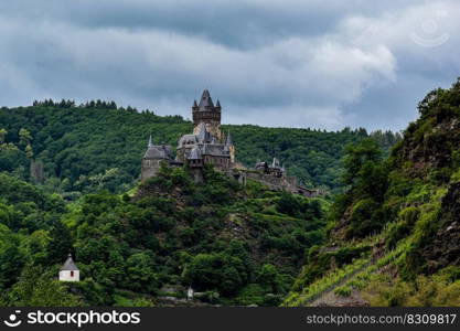 castle forest mountain architecture