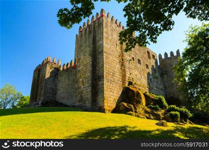 castle in Guimaraes, northern Portugal
