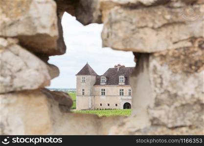 Castle of Clos de Vougeot in Burgundy, France
