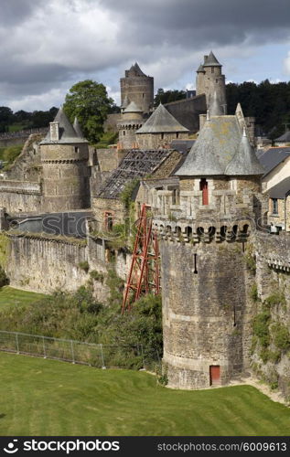 Castle of Fougeres in Brittany, north of France