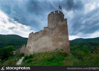 Castle of kaysersberg in alsace in france