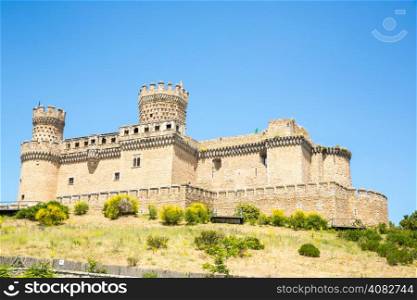 Castle of Mendoza near Madrid Spain