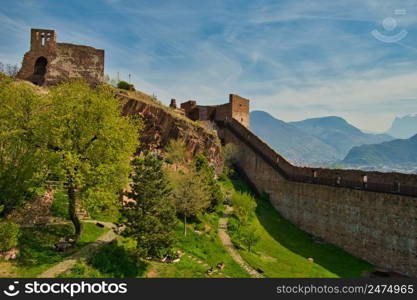 Castle of Messner Mountain in Bozen in South Tyrol