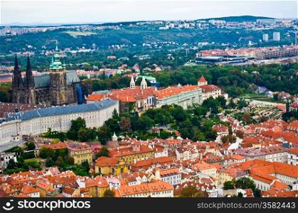 Castle of Prague. view of the old castle of Prague