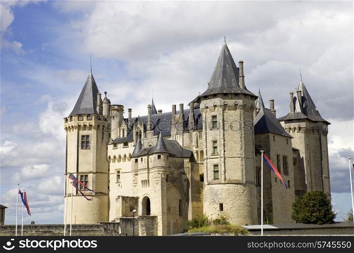 Castle of Saumur in loire valley, france