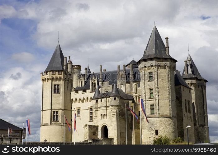 Castle of Saumur in loire valley, france