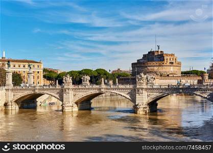 Castle of the Holy Angel (Castel Sant&rsquo;Angelo) in Rome, Italy