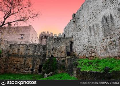 Castle Of The Knights At Rhodes, Greece