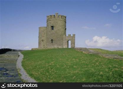 Castle on cliffs, Cliffs of Moher, Republic of Ireland